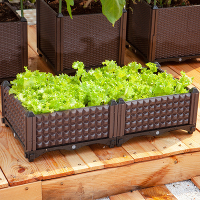 Customizable cheap wholesale PP plastic planting garden bed flowerpot plastic vegetable pot