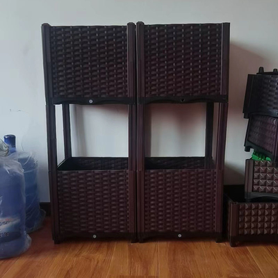PVC प्लास्टिक वेजिटेबल गार्डन आउटडोर फ्लावर बॉक्स स्क्वायर